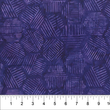 Island Batik Quilt Fabric - Leaf Tendrils in Beaujolais Multi - 112019900